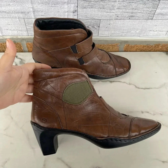 Josef Seibel Leather Tina Heel Ankle Boots size 40/8.5 - Picture 10 of 15